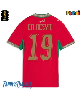Maroc Youssef En-Nesyri #19 Echipament de Fotbal Replică Mondial 2026 Femei Acasa